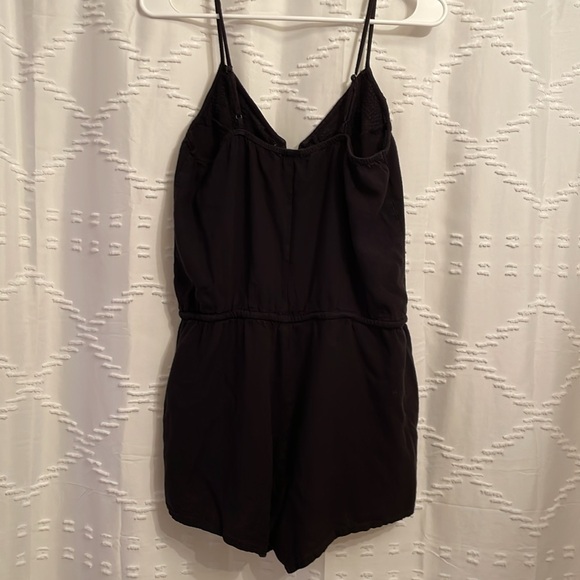 Old Navy Black on Black Embroidered Romper - Picture 5 of 6